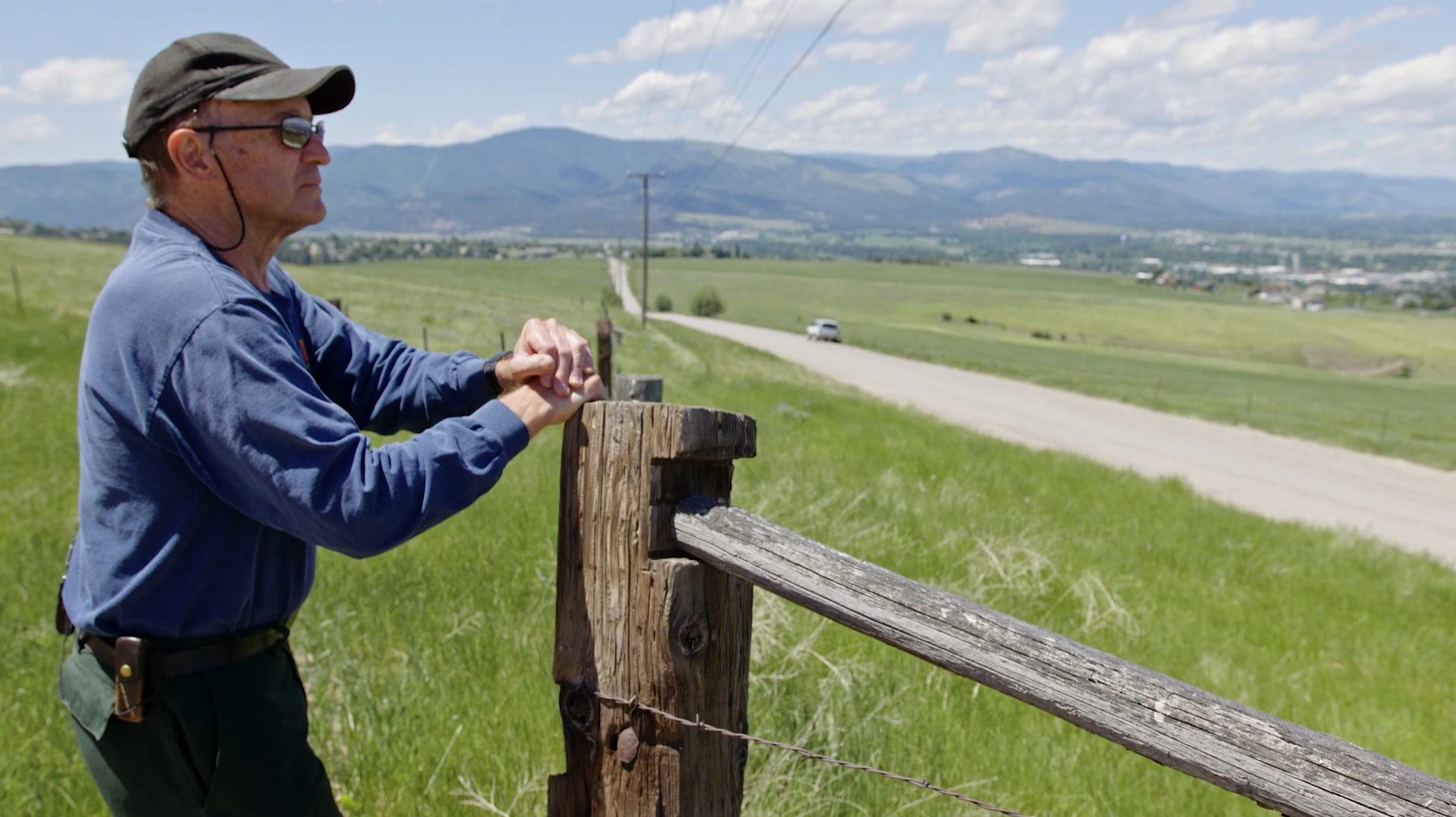 Dr. Jack Cohen looking out over the Montana landscape